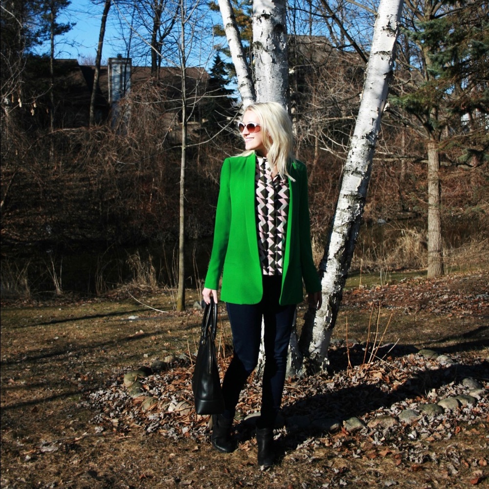 Green Blazer size XS